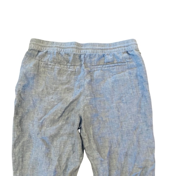 Athleta Cabo Linen Jogger Denim Blue Size 16 - Picture 6 of 10
